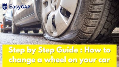 Changing a wheel step by step guide