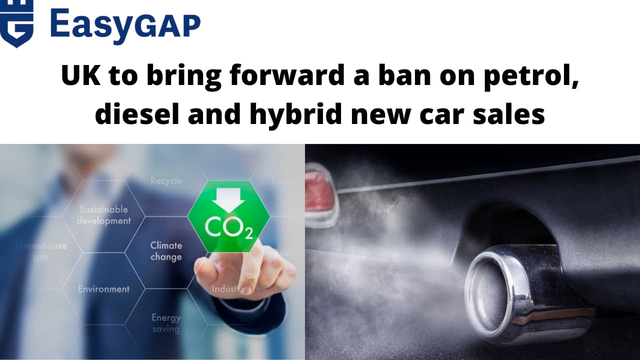 UK ban on petrol, diesel and hybrid new vehicle sales by 2035
